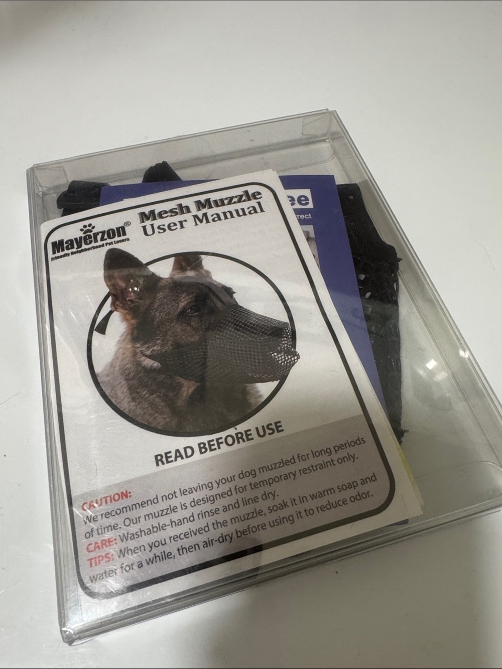 Mayerzon Mesh Dog Muzzle - Black